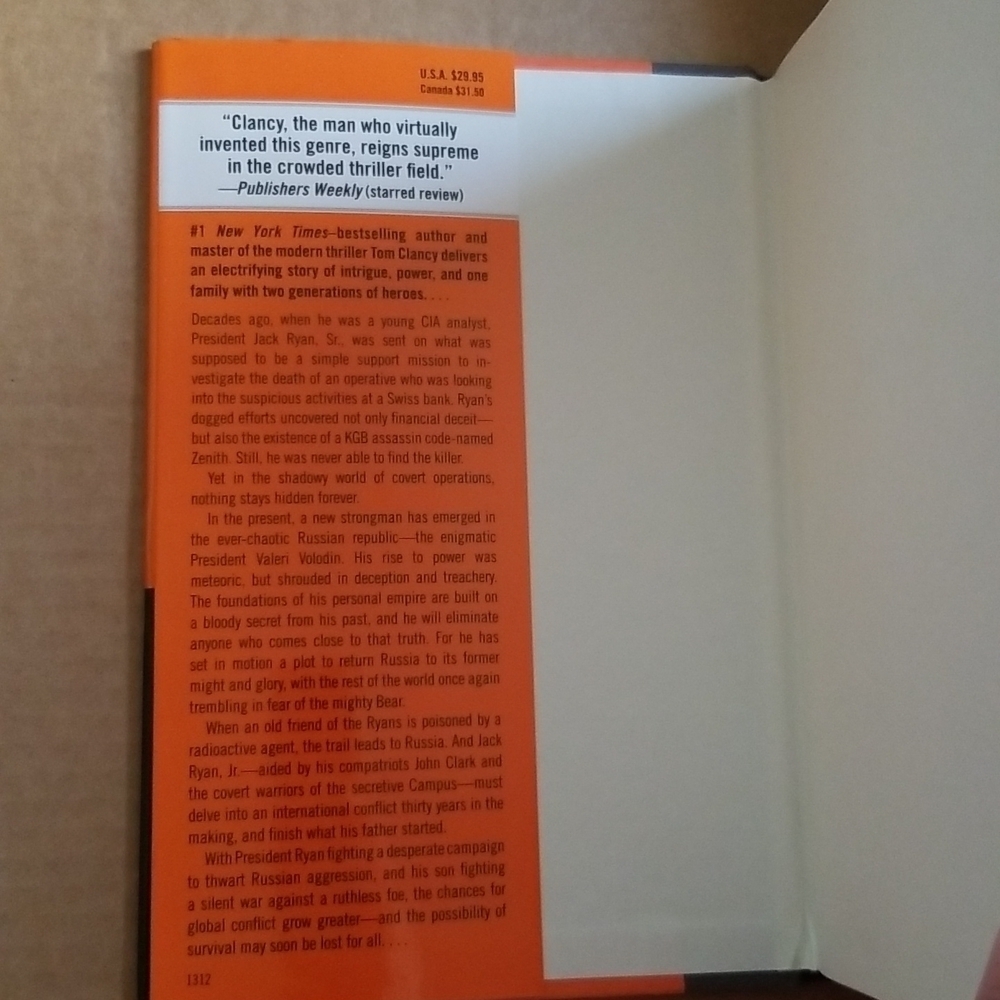Tom Clancy Command Authority Hardcover Book - Picture 6 of 9